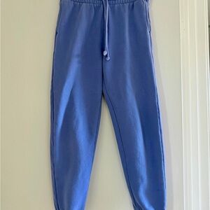 Aritzia cozy fleece Sweatpants blue S